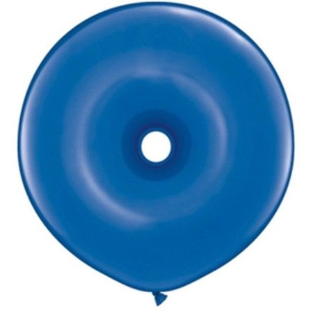 MAYFLOWER DISTRIBUTING Qualatex 56213 16 in. Donut Latex Balloon - Sapphire Blue 56213